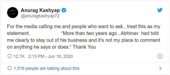Trending: Anurag Kashyap reacts to brother Abhinav Kashyap’s allegations against Salman Khan and family