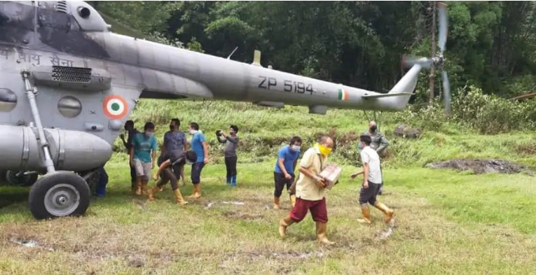 IAF delivers essential supplies to North Sikkim areas completely cut off due to landslides, heavy rains